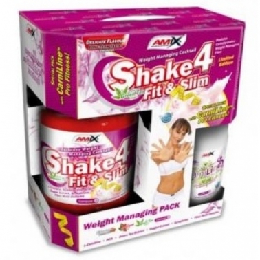 Shake 4 Fit&Slim 1000g BOX + present Carniline 480ml gratis